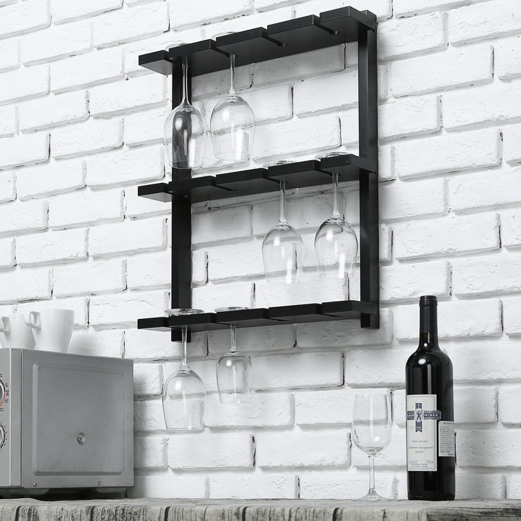 Wayfair wall outlet mounted wine rack